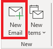 example of the new email icon